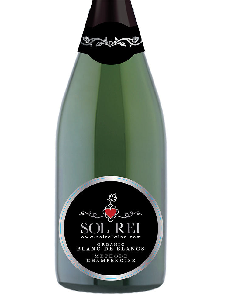 Sol Rei Organic Blanc de Blancs Champagne. Low Sulfites, Low Histamines